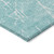 8' X 10' Teal Blue And Ivory Abstract Washable Indoor Outdoor Area Rug