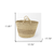 Set of Two Brown Wicker Basket