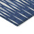 8' X 10' Navy Blue Gray And Ivory Geometric Washable Indoor Outdoor Area Rug