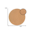 15" X 15" Gold Ivory And Gray Abstract Agglomerated cork Round Placemats