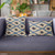 Plutus Blue Color Stitched Dot Luxury Throw Pillow