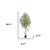 Artificial Olive In Cylindrical White Cement Pot
