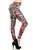Zebra Floral Printed  High Waisted Legging