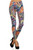 Zebra Floral Printed  High Waisted Legging