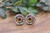 Beautiful Sunflower || Glass Stud Earrings || Hypoallergenic