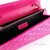 Versace Medusa Fuchsia Soft Quilted Fabric Evening Crossbody Clutch