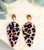 Drop of Perfection Multicolored Leopard Dangle Earrings