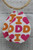 I Love Dunkin Teardrop Faux Leather Earrings