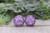 Purple Flake | Dome Stud Earrings | Hypoallergenic