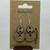Small - Whole Wheat Stain Cut out Circle Handmade Wooden Earrings Geometric