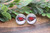 KC Chiefs Football Leopard Arrow || Glass Stud Earrings || Hypoallergenic