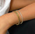 VENETTA GOLD BRAIDED LINK CHAIN BRACELET