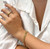 VENETTA GOLD BRAIDED LINK CHAIN BRACELET