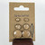 3 pack Bundle - Whole Wheat - Handmade Stud Wooden Earrings - Minimalist
