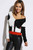 Rust Red/Black Color Block Sweater Knit Cardigan