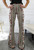 Floral Pedals Print Bell Bottoms