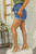 Wrap Me Paper Bag Distressed Denim Shorts