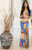 Myra Deep V Neck Long Sleeves Bodycon Floral Maxi Dress With Slit