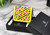Versace La Greca Yellow Zip Coin Pouch Wallet
