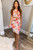 Garden Date Floral Midi Skirt Set