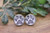 Life Is Better With Dogs Around || Glass Stud Earrings || Hypoallergenic