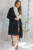 New York New York Trench Coat Black