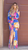 Myra Deep V Neck Long Sleeves Bodycon Floral Maxi With Slit Dress