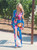 Myra Deep V Neck Long Sleeves Bodycon Floral Maxi With Slit Dress