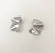 JACQUELINE SILVER WAVY STUD EARRING