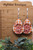 Highland Cow on Plaid || Teardrop Dangle Earrings || Hypoallergenic
