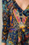 Paisley Bohemian Floral Print 3/4 Sleeves Long Maxi Dress