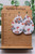 Truck & Pumpkins || Teardrop Faux Leather Earrings || Hypoallergenic
