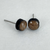 Extra Small - Dark Oak - Handmade Stud Wooden Earrings - Minimalistic Circle