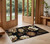1' X 2' Black Polypropylene Area Rug