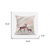 16x16 Black Pink Deer Blown Seam Broadcloth Animal Print Throw Pillow