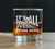 Downhill from Here Whiskey Rocks Glass - Skiing Gifts