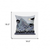 18x18 Black Gray Deer Blown Seam Broadcloth Animal Print Throw Pillow