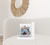 18x18 Gray Blue Orange Bird Blown Seam Broadcloth Animal Print Throw Pillow
