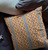 18" X 18" Brown And Yellow Broadcloth Floral Throw Pillow