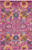 2' X 3' Fuchsia Floral Power Loom Area Rug