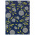 2' X 5' Blue and Green Floral Indoor Outdoor Area Rug