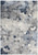 2' X 3' Navy Blue Cobblestone Pattern Scatter Rug