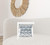 18x18 White Gray Blue Blown Seam Broadcloth Floral Throw Pillow