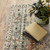 2' X 8' Gray And Beige Aztec Pattern Runner Rug
