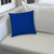 20" X 20" Cobalt Blue Zippered Polyester Solid Color Throw Pillow Cover