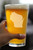 Wisconsin Outline Pint Glass for Beer - Cheesehead Gifts