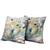 16x16 Yellow Orange Bird Blown Seam Broadcloth Animal Print Throw Pillow