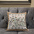 18x18 Green Brown Bee Blown Seam Broadcloth Animal Print Throw Pillow