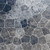 2' X 5' Navy Blue Cobblestone Pattern Area Rug