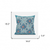 18x18 Blue Red Green Blown Seam Broadcloth Floral Throw Pillow